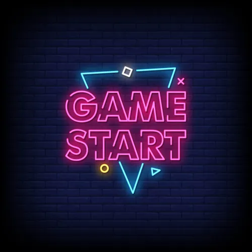 Game Start Neon Sign - Neon Signs Now - UK