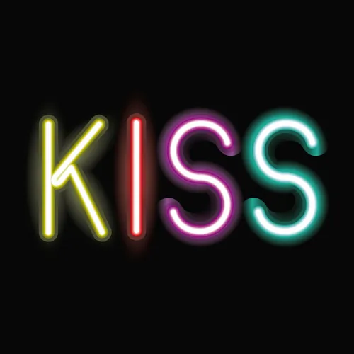 Kiss Neon Sign - Neon Signs Now - UK