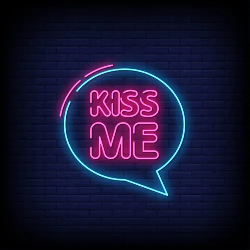 Kiss Me Neon Sign