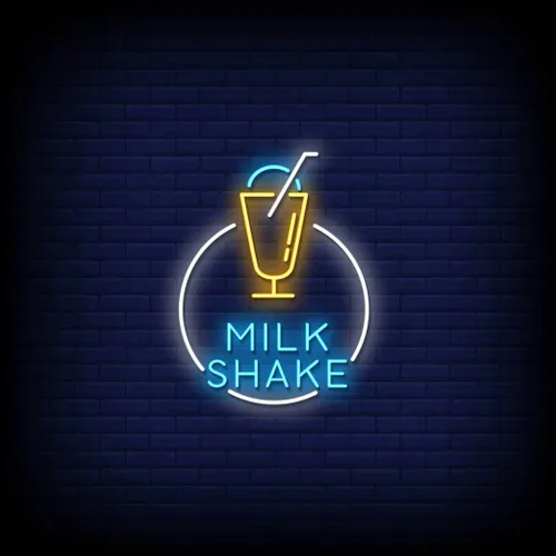Milk Shake Neon Sign - Neon Signs Now - UK