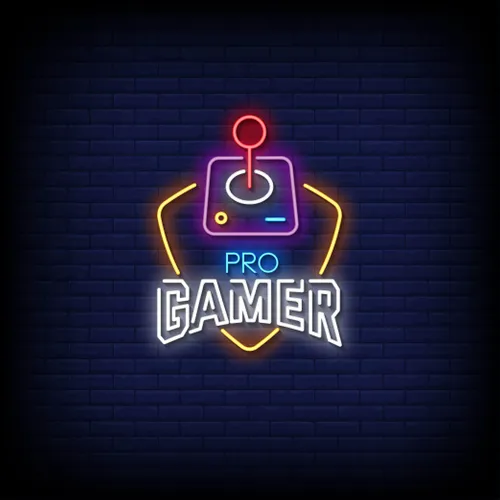 Pro Gamer Joystick Neon Sign - Neon Signs Now - UK
