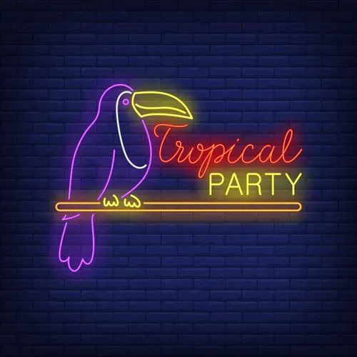 Tropical Party Neon Sign - Neon Signs Now - UK