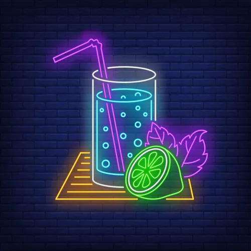 Lemonade Glass Neon Sign - Neon Signs Now - UK