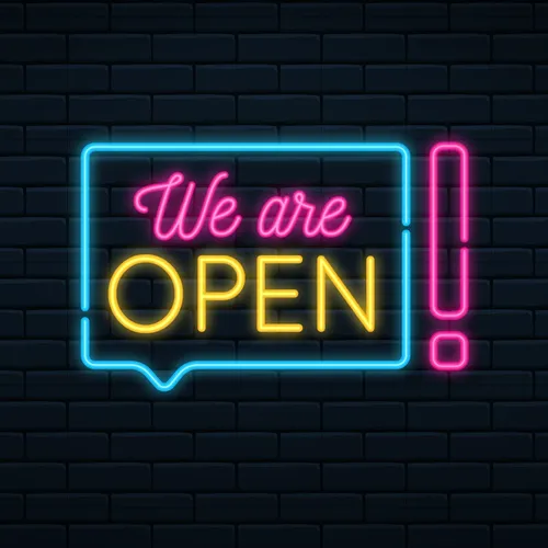 We Are Open Neon Sign - Neon Signs Now - UK
