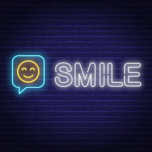 Smile Neon Sign - Neon Signs Now - UK