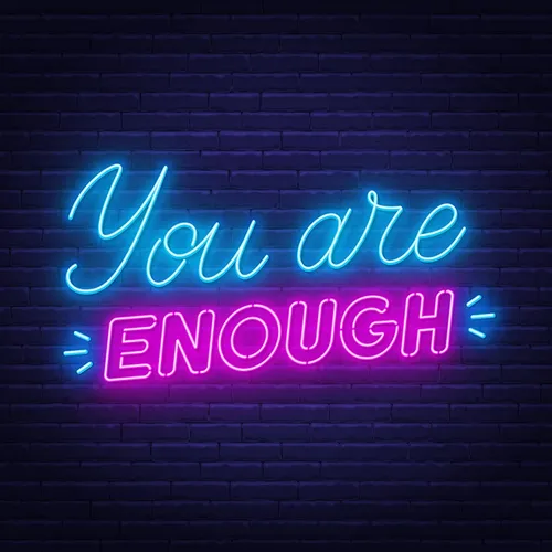 You Are Enough Neon Sign - Neon Signs Now - UK