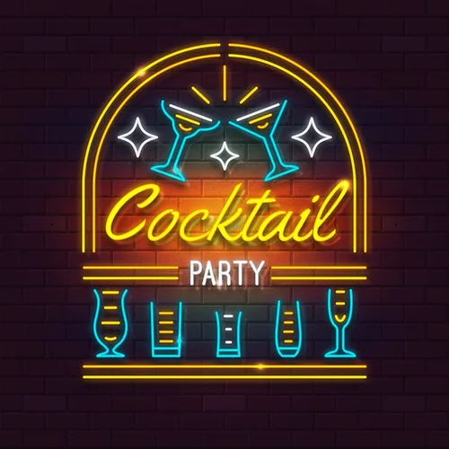 Cocktail Party Neon Sign - Neon Signs Now - UK