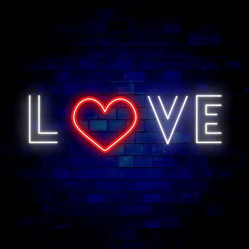 Love Heart Neon Sign - Neon Signs Now - UK