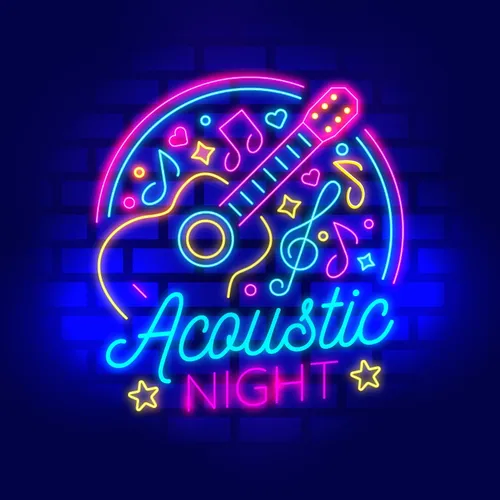 Acoustic Night Party Neon Sign - Neon Signs Now - UK
