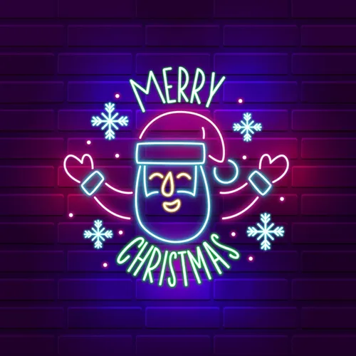 Santa Welcoming on Christmas Eve Neon Sign - Neon Signs Now - UK