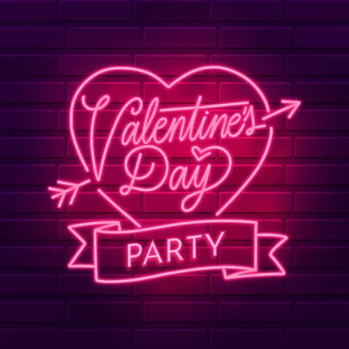Valentines Day Party Neon Sign - Neon Signs Now - UK