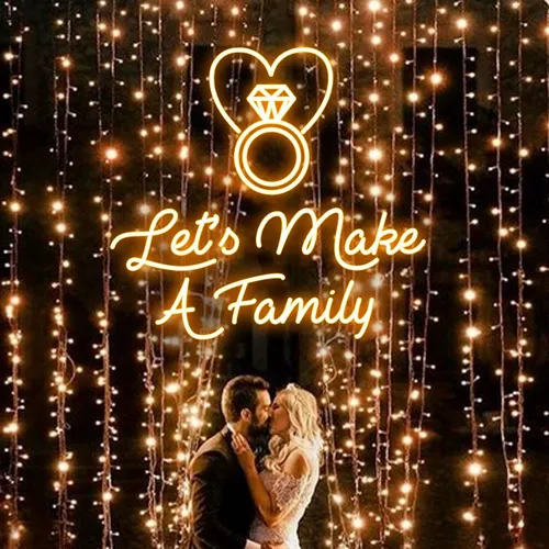 Let's Make A Family Neon Sign - Neon Signs Now - UK