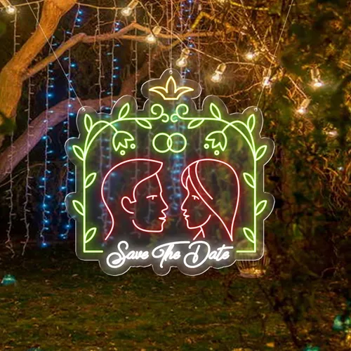 Save The Date Neon Sign - Neon Signs Now - UK