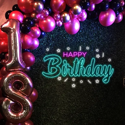 Cool Happy Birthday Neon Sign - Neon Signs Now - UK