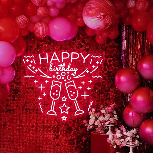 Birthday Cocktail Party Neon Sign - Neon Signs Now - UK