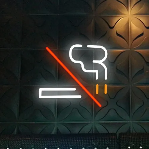 No Smoking Simple Neon Sign - Neon Signs Now - UK