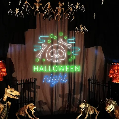 Halloween Night Neon Signs - Neon Signs Now - UK