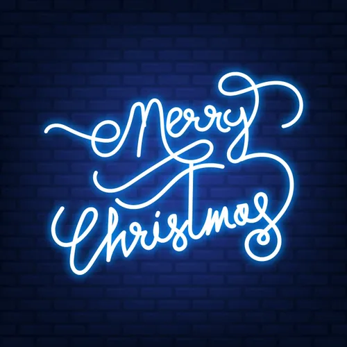 Merry Christmas Handwriting Neon Sign - Neon Signs Now - UK