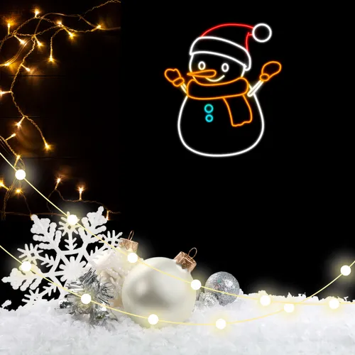 Olaf The Snowman Neon Sign - Neon Signs Now - UK