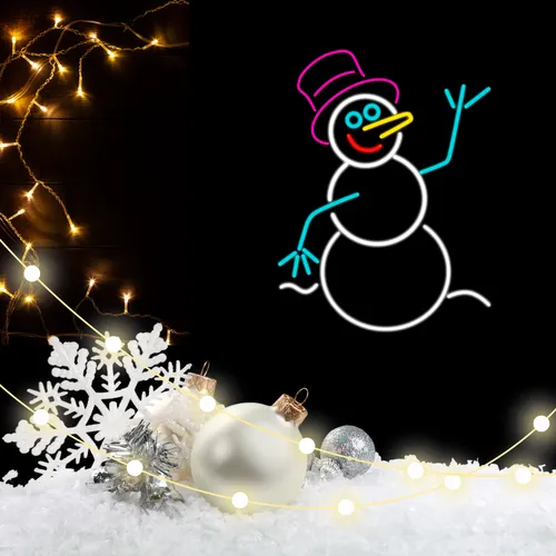 Frosty The Snowman Neon Sign - Neon Signs Now - UK