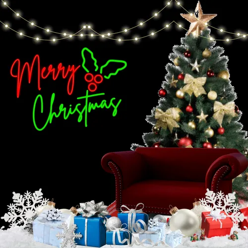 Sparkly Yuletide Neon Sign - Neon Signs Now - UK