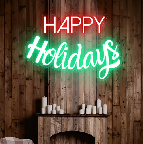 Happy Holidays Neon Sign - Neon Signs Now - UK