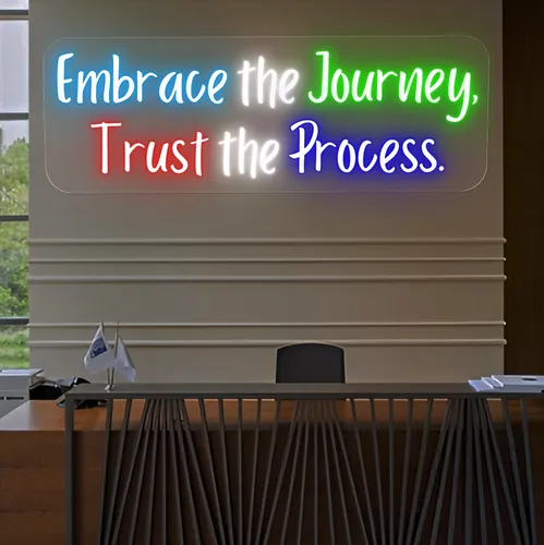 Embrace The Journey Neon Sign - Neon Signs Now - UK