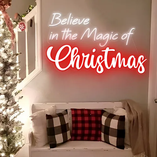 Believe in the Magic of Christmas Neon Sign - Neon Signs Now - UK