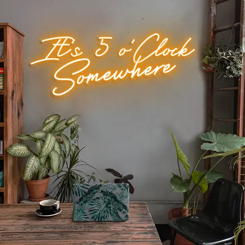 It's 5 o'Clock Somewhere LED Neon Sign - Neon Signs Now - UK