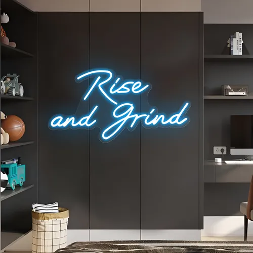Rise and Grind Neon Sign - Neon Signs Now - UK