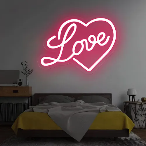 Heart Love Neon Sign