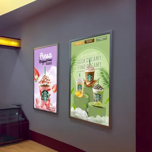 Aluminium Photo Frame Slim light Box - Neon Signs Now - UK