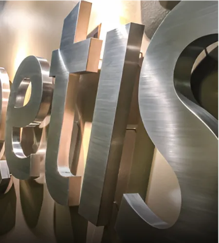 Stainless Steel Signs - Neon Signs Now - UK