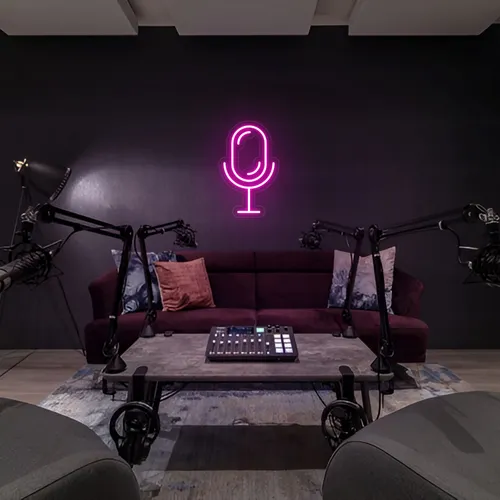 Stream Microphone Neon Sign - Neon Signs Now - UK