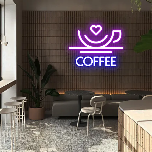 Charm with Love Coffee Neon Sign - Neon Signs Now - UK