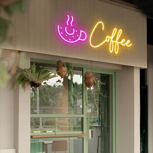 Donut Coffee Neon Sign - Neon Signs Now - UK