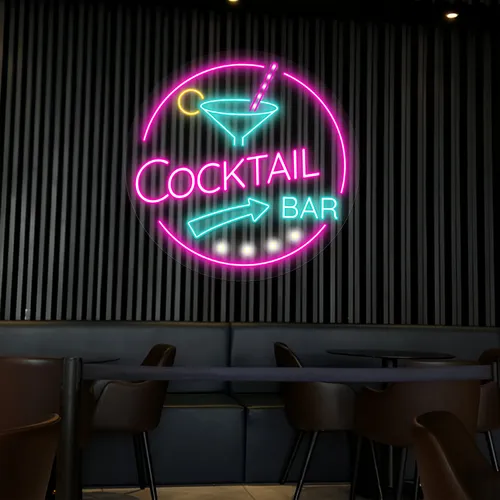 Radiant Cocktail Bar Neon Sign - Neon Signs Now - UK