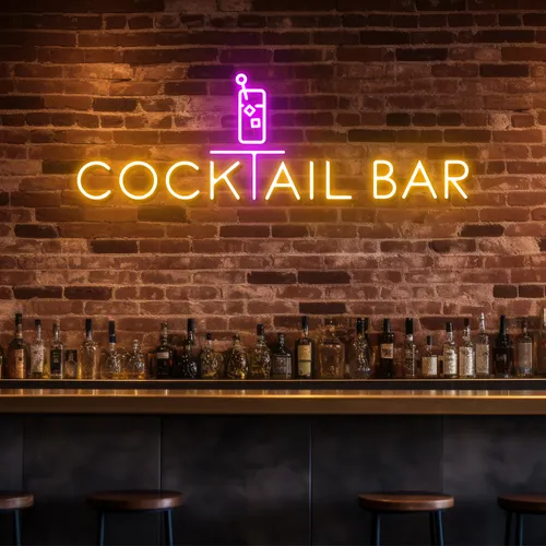 Bold Cocktail Bar Neon Sign - Neon Signs Now - UK
