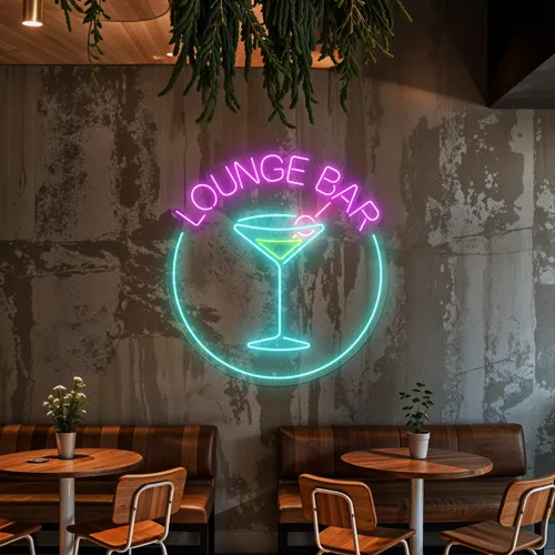 Martini Lounge Bar Neon Sign - Neon Signs Now - UK