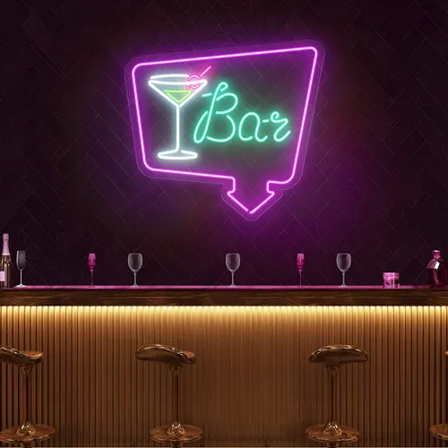 Chic Martini Bar Neon Sign - Neon Signs Now - UK