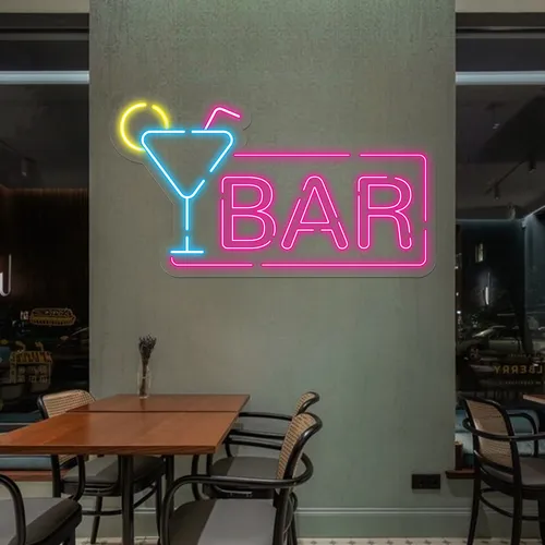 Vibrant Martini Neon Bar Sign - Neon Signs Now - UK