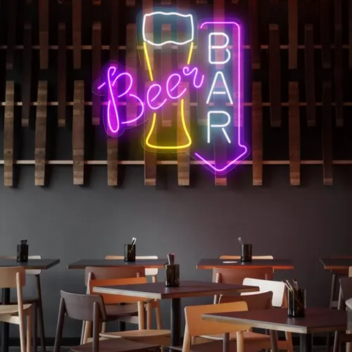 Lively Beer Glass Bar Neon Sign - Neon Signs Now - UK