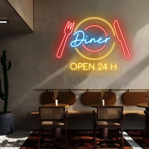 Neon Diner Sign - Neon Signs Now - UK