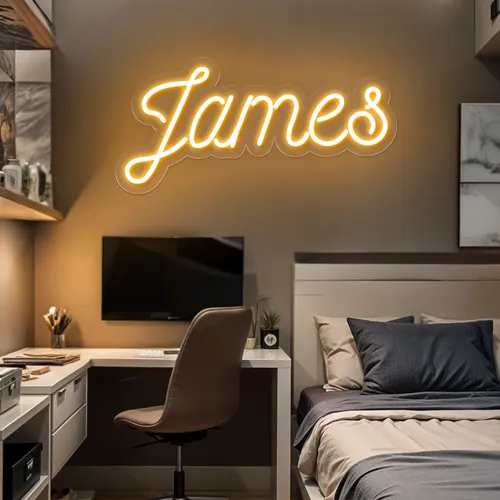 James Neon Sign - Neon Signs Now - UK