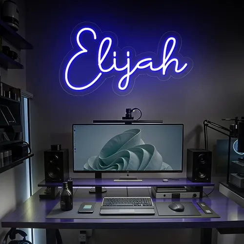 Elijah Neon Sign - Neon Signs Now - UK