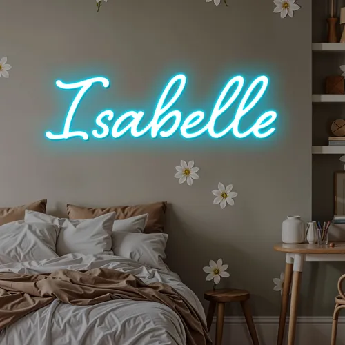 Isabelle Neon Sign - Neon Signs Now - UK