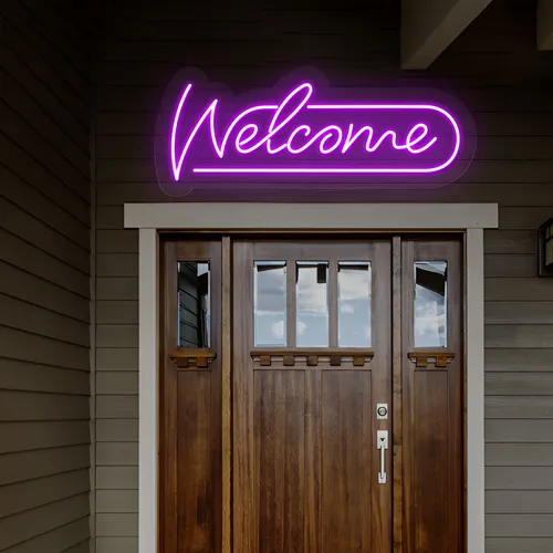 Stylish Welcome Neon Sign - Neon Signs Now - UK