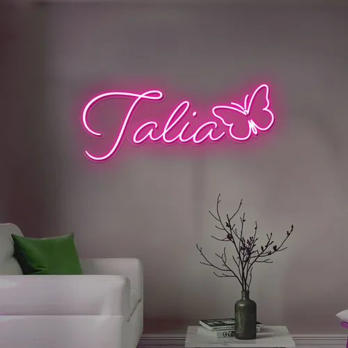 Talia Butterfly Neon Sign - Neon Signs Now - UK
