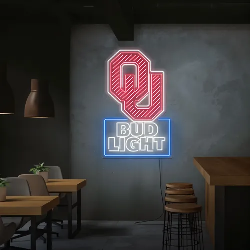 OU Bud Light Neon Sign - Neon Signs Now - UK