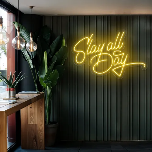 Slay All Day Neon Sign - Neon Signs Now - UK